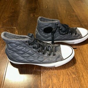 Converse Navy High Tops Size 8